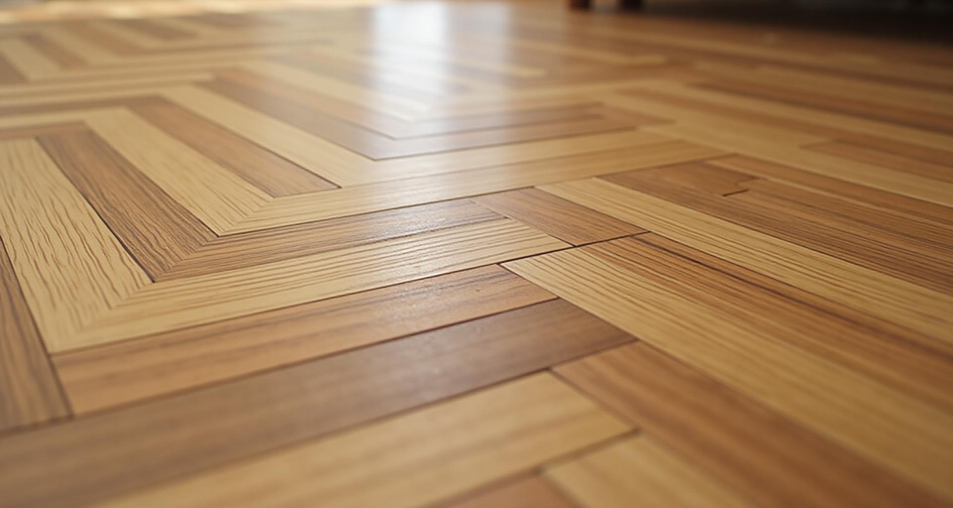 Korkealaatuinen parkettilattia kalanruotokuviolla