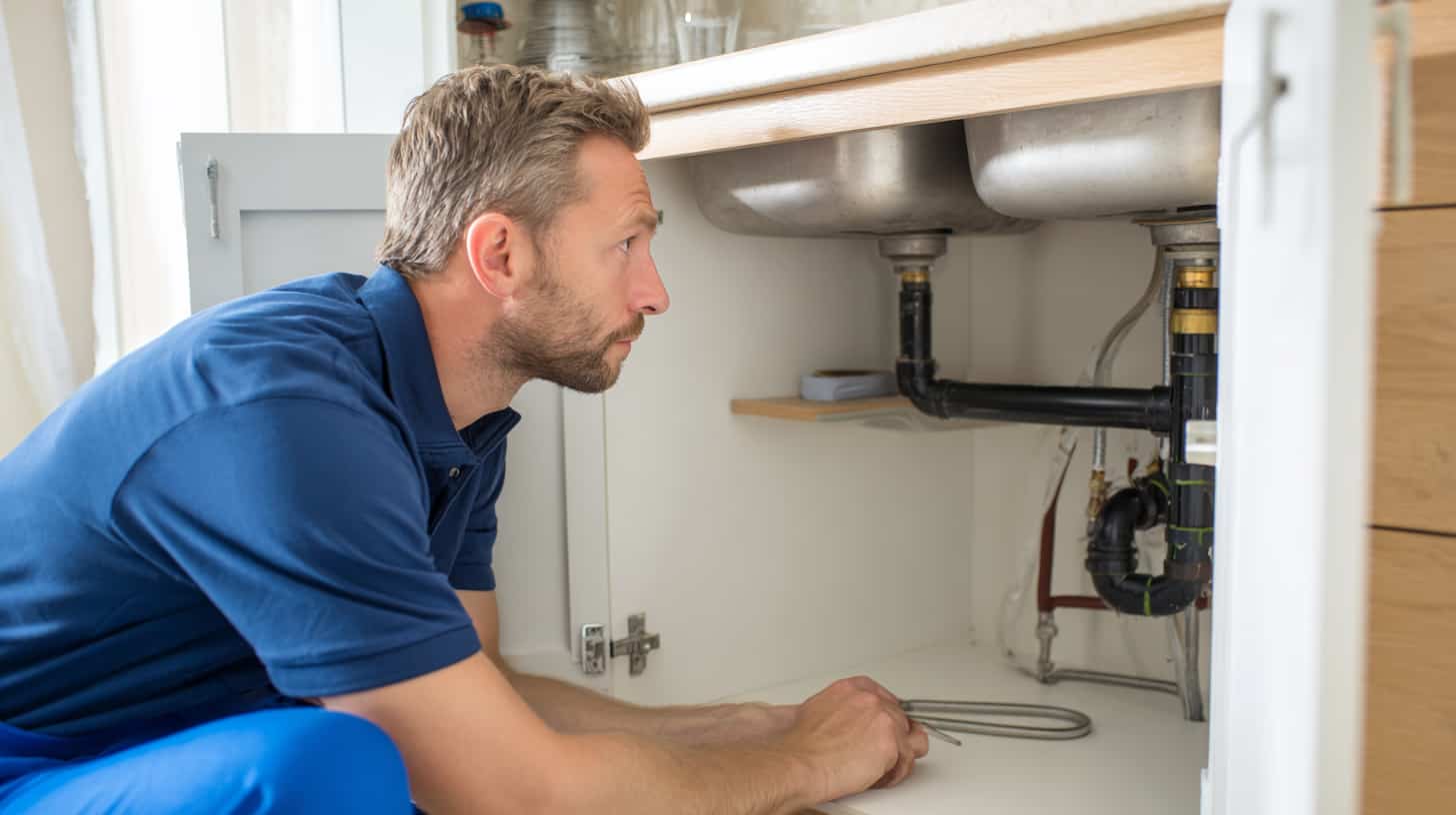 Vuotava wc ja hana – putkimies tarkastamassa vuotoa