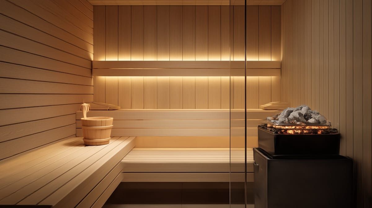 Saunaremontti-ideoita – moderni sauna valaistuksen ja lauteiden jälkeen