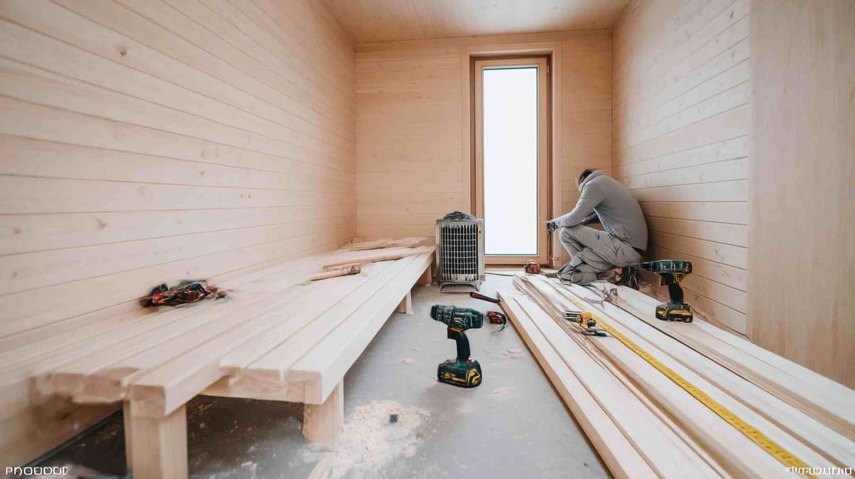 Kerrostalosaunan remontti – vanha sauna uusiksi